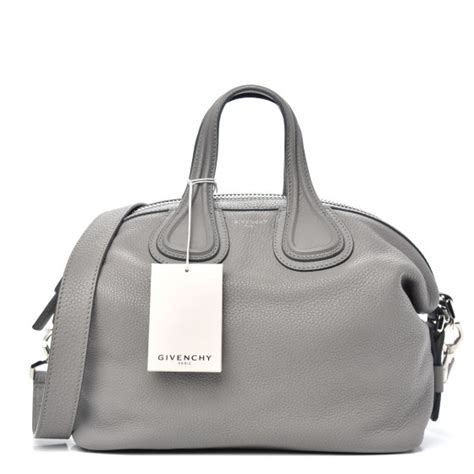 GIVENCHY Sugar Goatskin Small Nightingale Pearl Grey